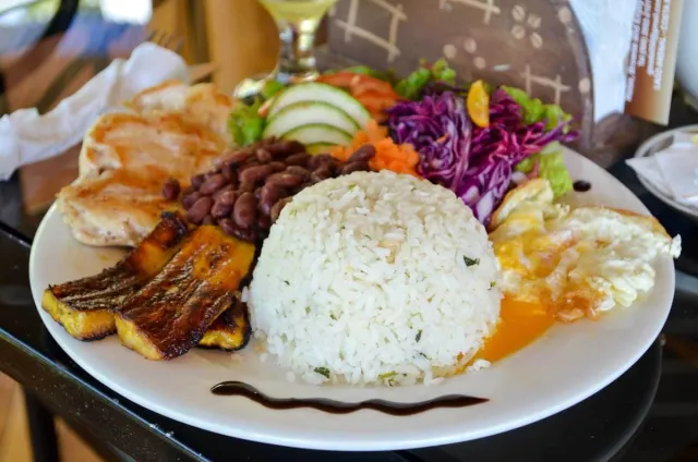 A Costa Rican casado plate